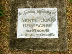 Deutscher, Nesta Joan (nee Thomas)