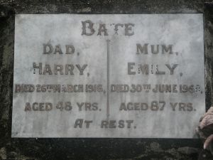Bate, Harry and Emily Elizabeth (nee Pattemore)