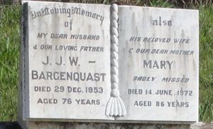 John and Mary Bargenquast nee Thomsen
