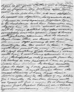 Letter {Page 2} Death of Thomas Henry Smith, Brisbane.