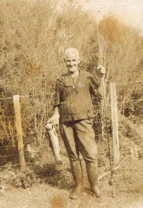 Bert Armstrong with Trout
