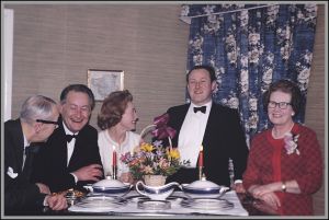 Golden Wedding celebration of David Caldow Simpson and Dorothy (nee Muller), March 1968.