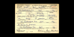Kilian Karl Martens, military registration, 16 Oct 1940