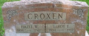 LeROY E. Croxen, Hazel W Croxen